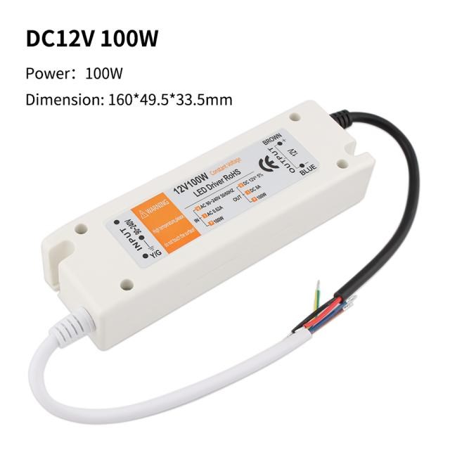 LED Driver Lighting Transformer 12V 100W LED Power Supply So