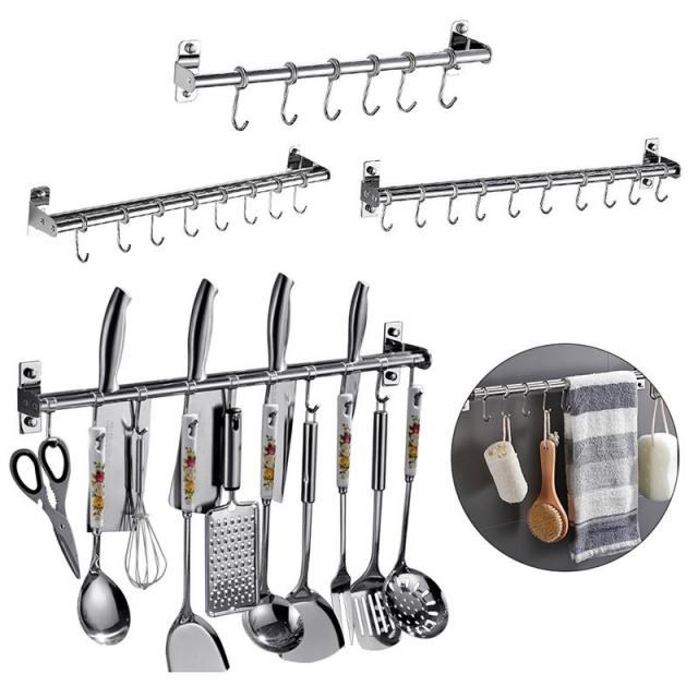 Modern Removable Kitchen Hanger Wall Mounted Utensil Rack Al