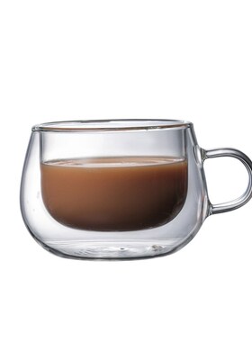 150ml Double Wall Thermal Glass Cup Heat Resistant Tea Coffe