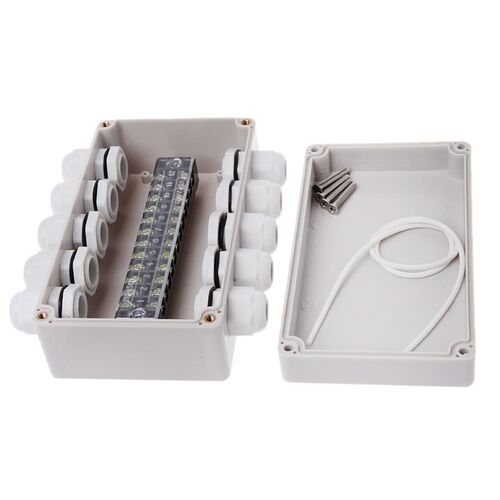ABS Waterproof Junction Box Electric Enclosure Case 15A 600V