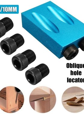 Woodworking Guide Oblique Hole Positioner 6/8/10mm 15 Degree