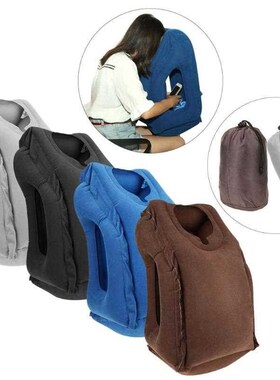 Portable Folding Inflatable Pillow Body Back Head Sup