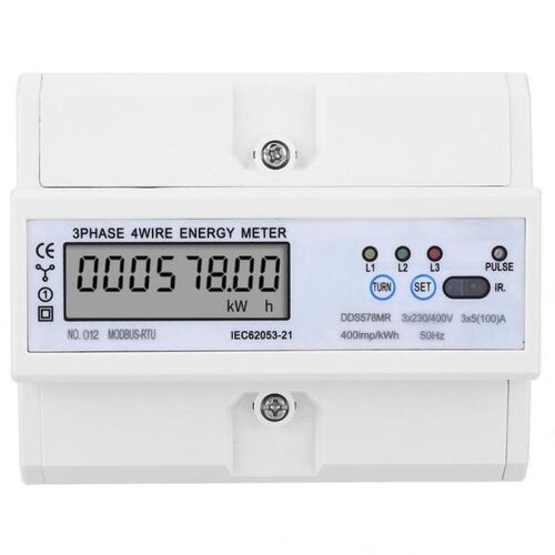 RS485 KWH Meter 3 Phase 4 Wire LCD Energy Meter with Voltage