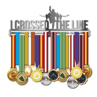 32 Medals Stainless Steel Holder Sport Running Medal Hanger