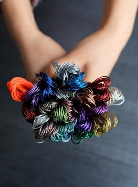 Cross-Stitch-Thread Floss Embroidery Lumiere Metallic Moulin