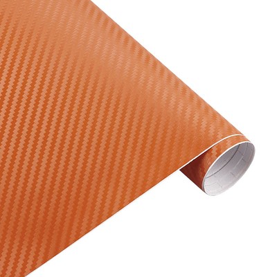 30cmx127cm 3D Carbon Fiber Vinyl Car Wrap Sheet Roll Film Ca