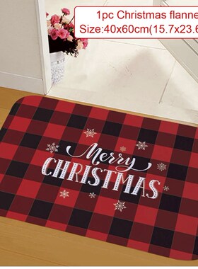 QIF Christmas Mat Outdoor Bathroom Mat Merry Christmas Ornat