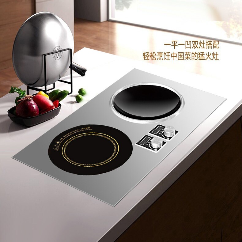 嵌入式双灶电磁炉家用双头双眼镶