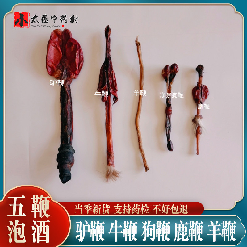 五鞭干多鞭泡酒牛鞭驴鞭鹿鞭羊鞭狗鞭中药材滋补泡酒料另售乌龟鞭
