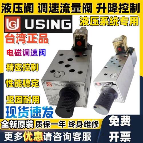 新款台湾USING电磁调速阀FMS-GO4-03T峰欣FMS-G4-02T G04 G06包邮
