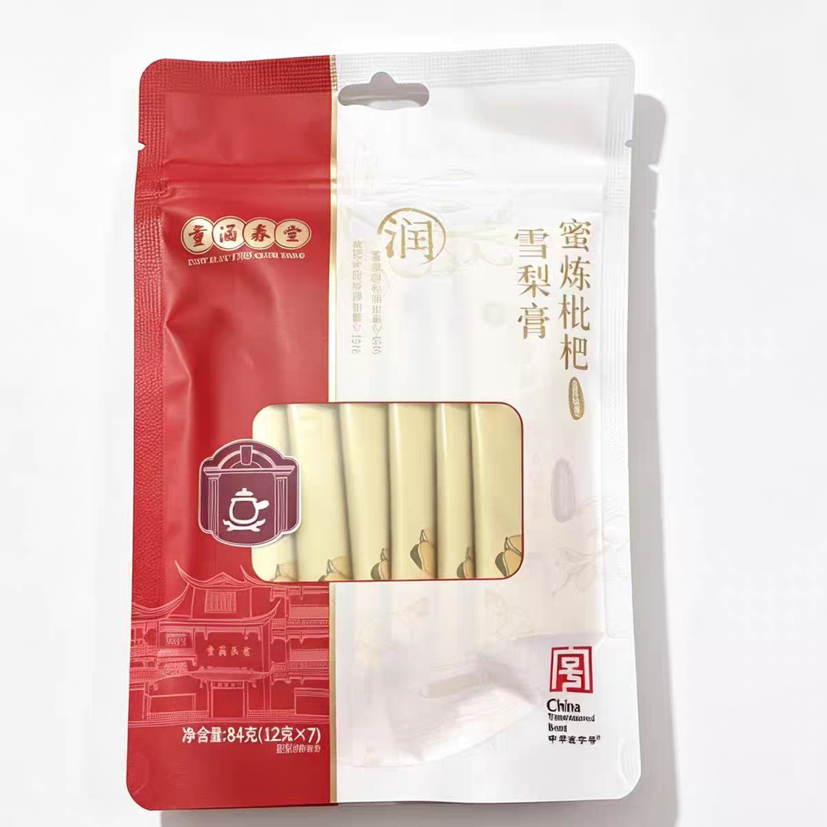 临期特价 童涵春堂 蜜炼枇杷雪梨膏/山楂鸡内金膏84g
