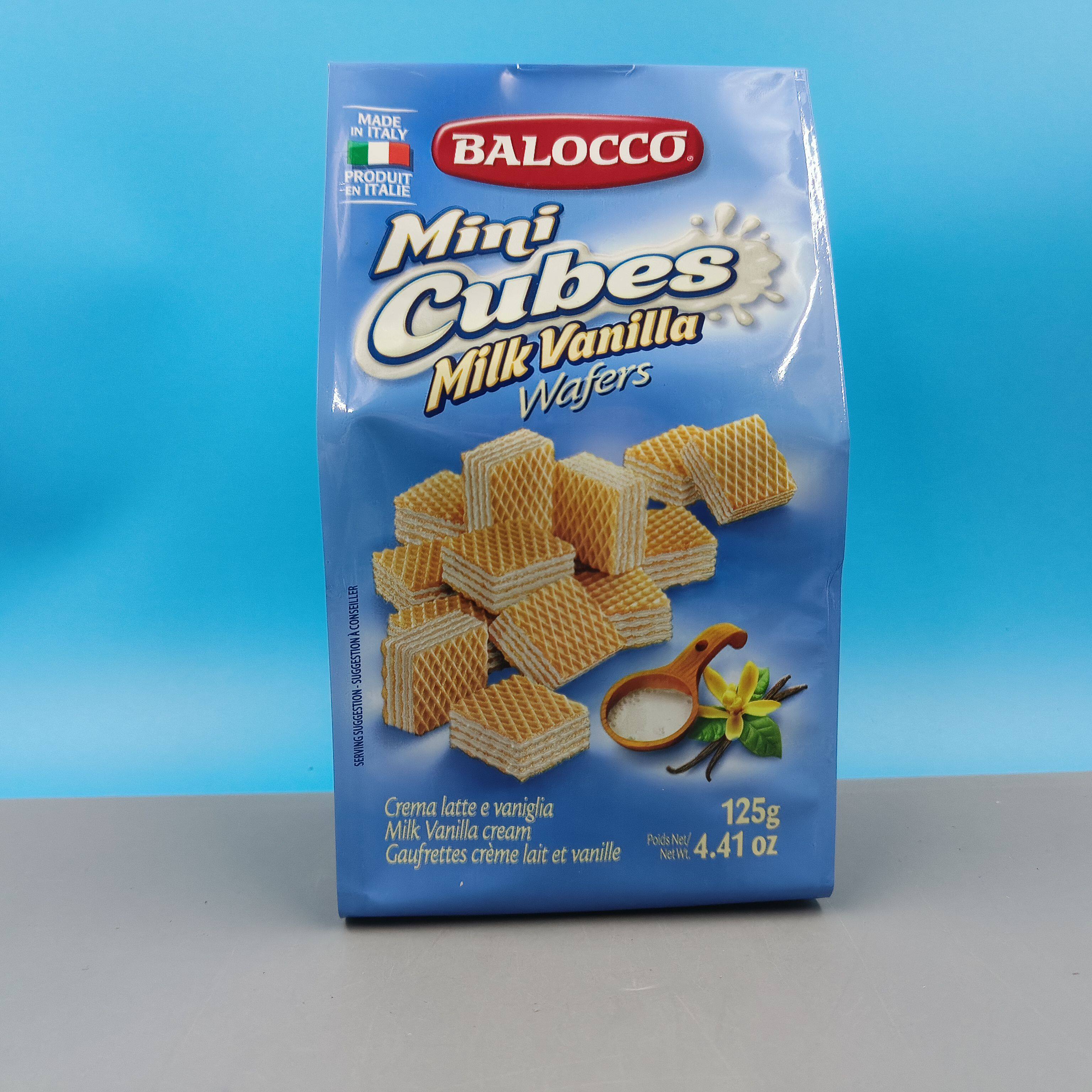 意大利进口百乐可奶油威化饼干125g儿童网红休闲饼干小吃零食品
