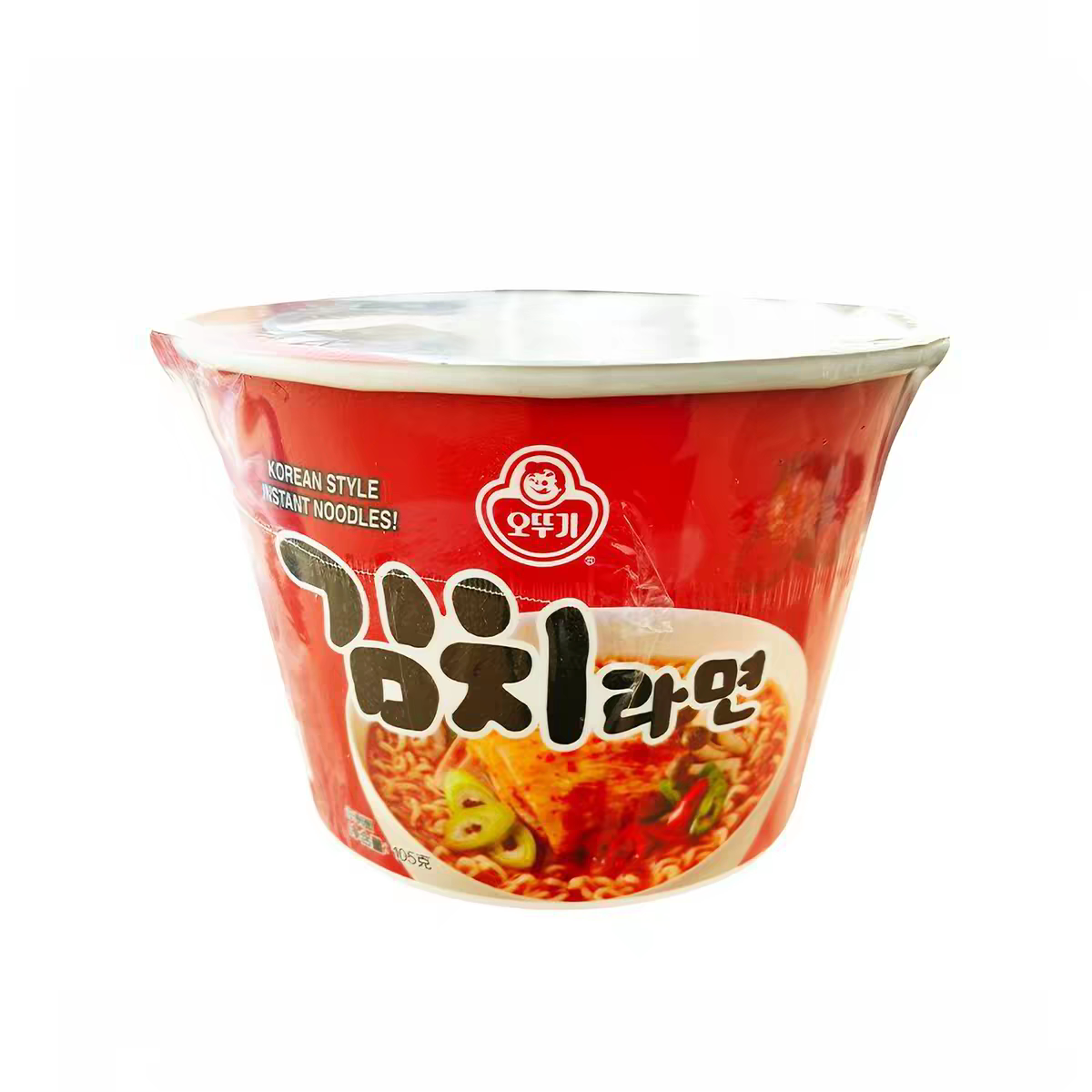 临期 不倒翁韩国进口泡菜碗面夜宵泡面酸辣可口面条筋道爽滑汤底