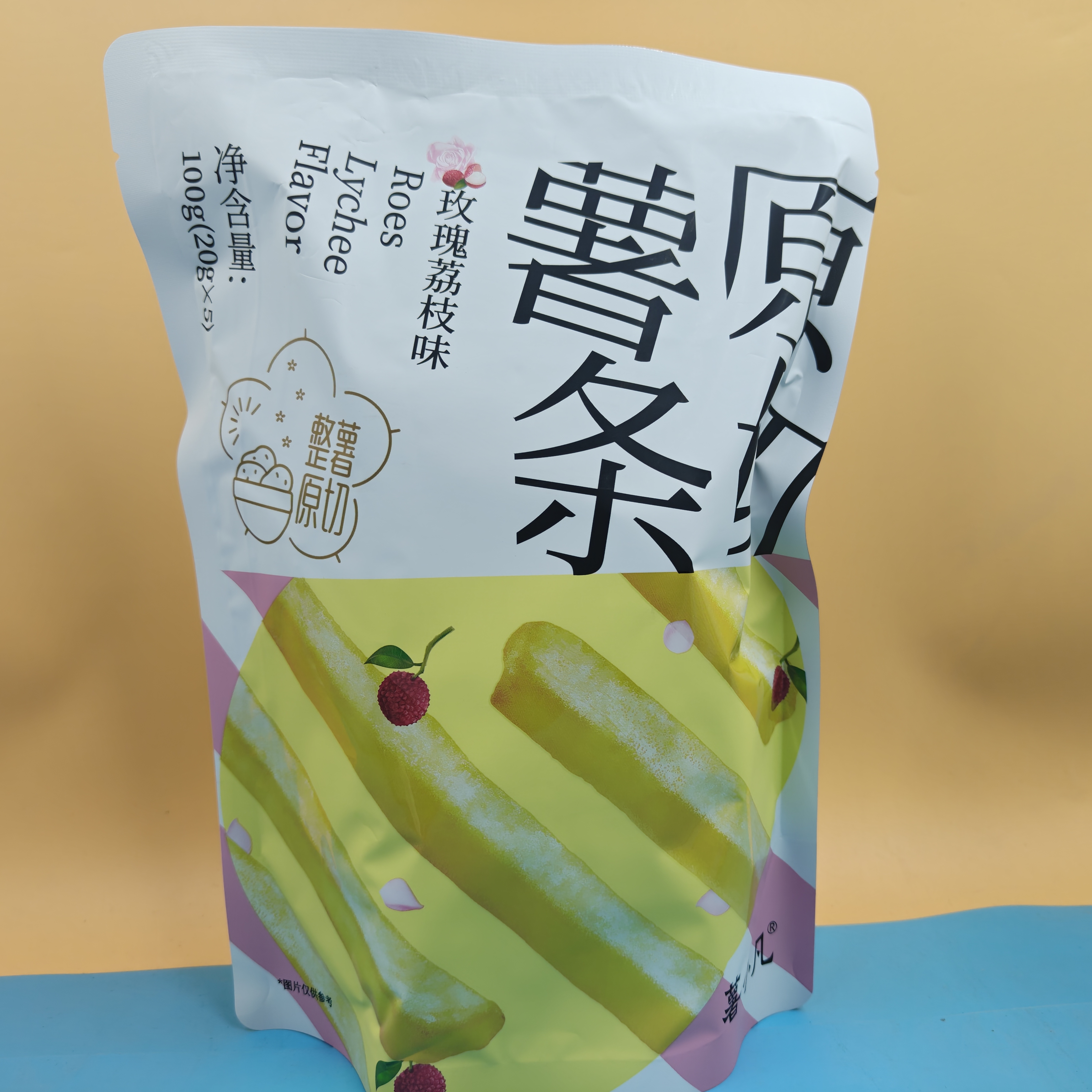 临期特价 薯小凡玉米芝士味玫瑰荔枝味原切薯条100g袋装膨化食品