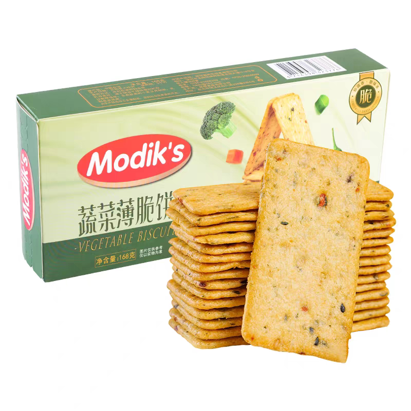 临期特价 富崎乐蔬菜薄脆饼干168g解馋零食小吃休闲食品网红爆款