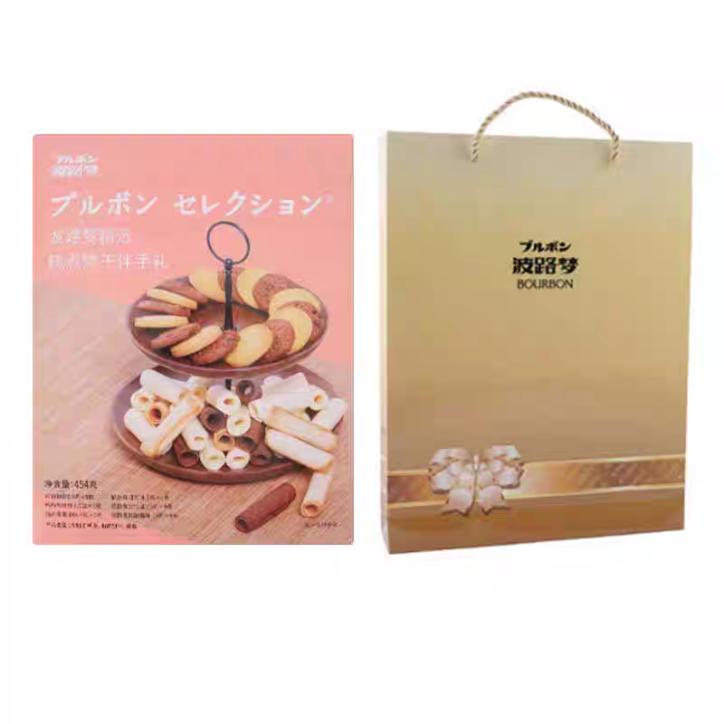 临期特价BOURBON波路梦精选糕点饼干伴手礼盒铁盒零食休闲食品