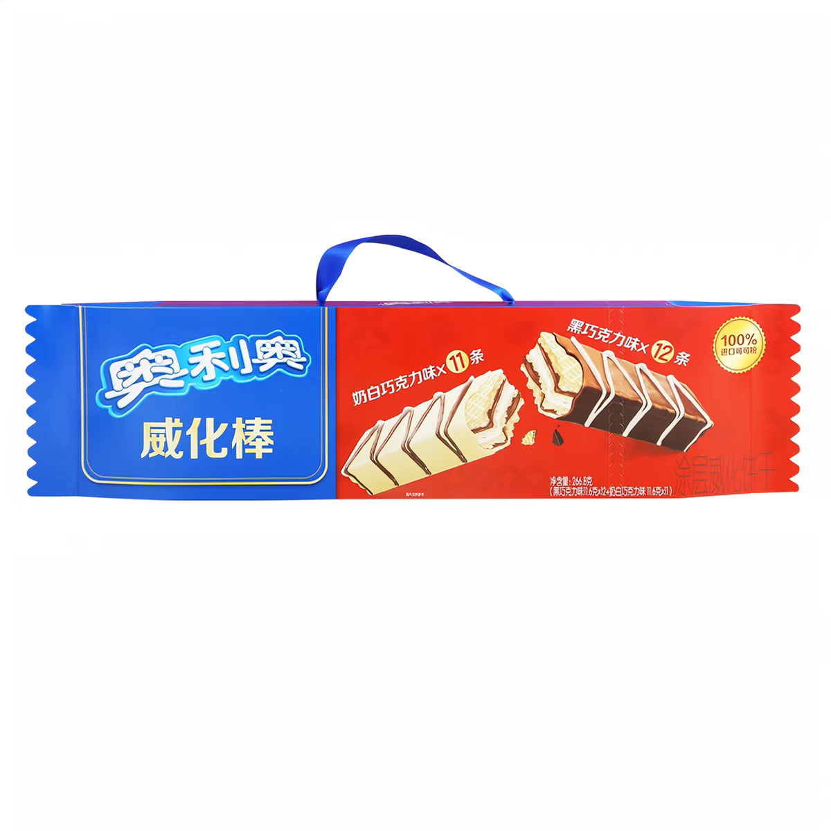 奥利奥威化棒巧克力味涂层威化饼干礼盒过年节日儿童送礼休闲零食