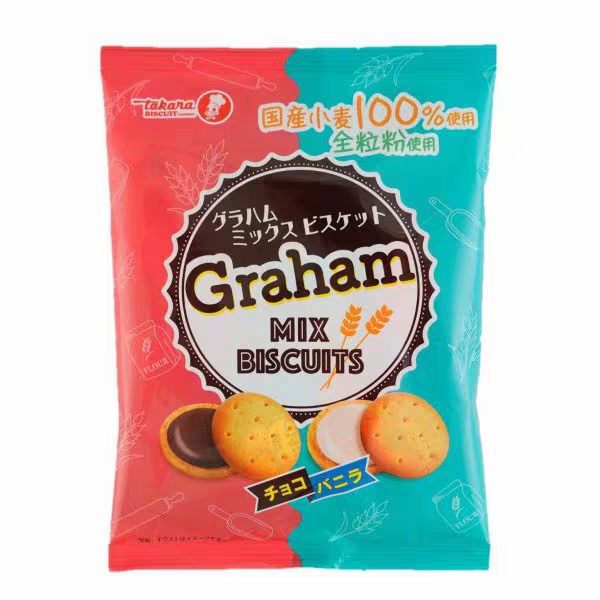 临期特价宝制果Graham饼干日本进口袋装曲奇饼干混合装小包装零食