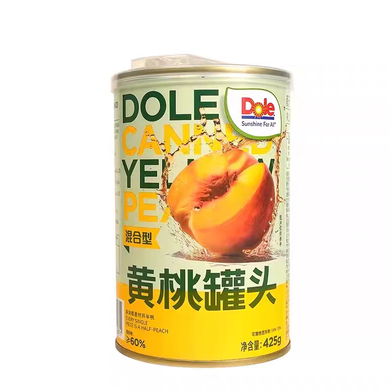 临期特价混合型黄桃罐头425g零食小吃水果罐头开罐即食黄桃罐头