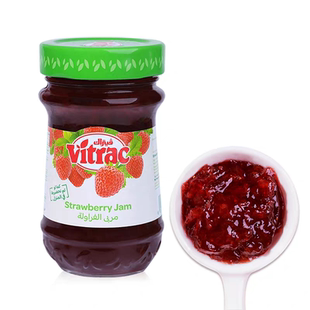 临期特价 烘焙面包涂抹果酱 埃及进口富而可草莓酱无花果酱220g瓶装