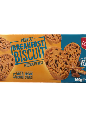 临期特价进口莉安纳早餐谷物巧克力粒饼干160g休闲追剧零食小吃