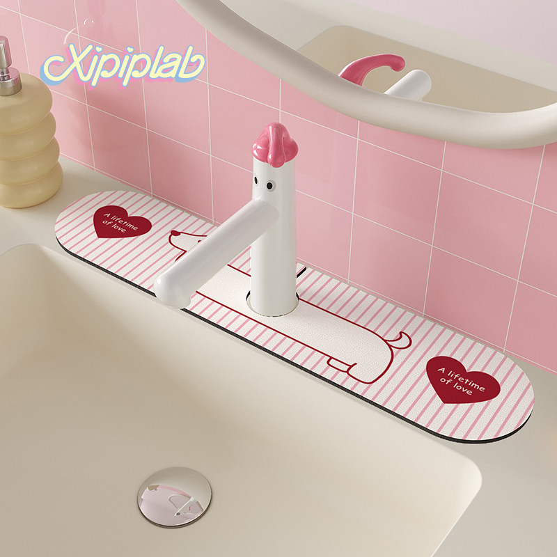 xipiplab水龙头沥水垫浴室洗手台面吸水垫卫生间厕所可擦速干垫子,居家布艺,家用脚垫,淘宝优惠券,粉丝福利购,淘宝优惠卷