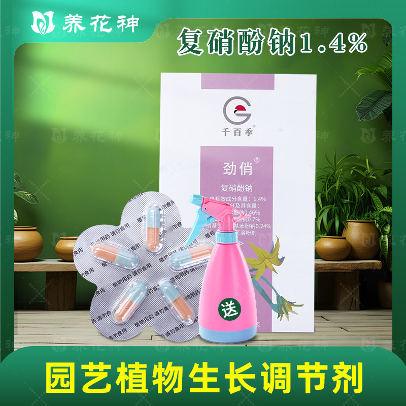 千百季复硝酚钠胶囊生根壮苗剂促生长月季兰花绣球植物生长调节剂