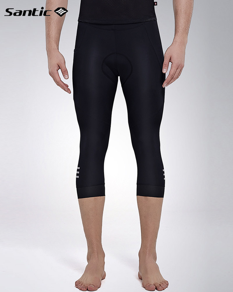 Santic森地客骑行裤夏公路自行车骑行背带裤七分裤单车服骑行装备