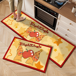 星星人厨房专用硅藻泥地垫速干防滑吸水吸油软垫家用卡通脚垫地毯