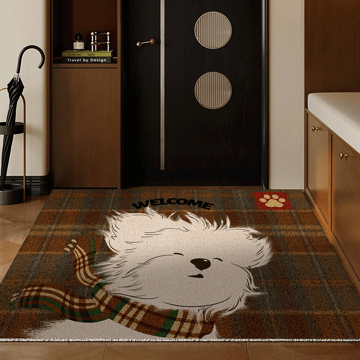 卡通丝圈入户门地垫门口进门脚垫家用防滑垫门外耐脏玄关入门地毯