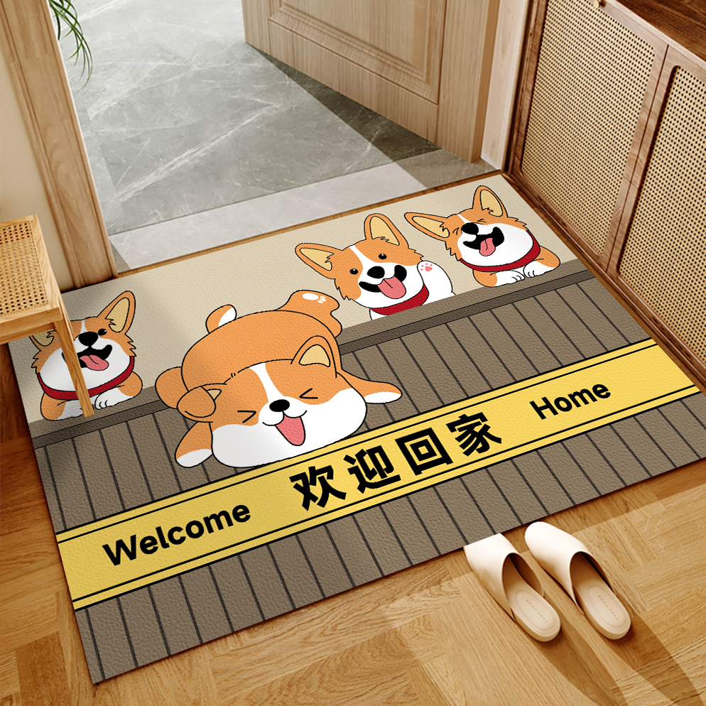 卡通入户门地垫2025新款pvc可擦免洗脚垫家用门口进门地毯可裁剪,居家布艺,入户地垫,淘宝优惠券,粉丝福利购,淘宝优惠卷
