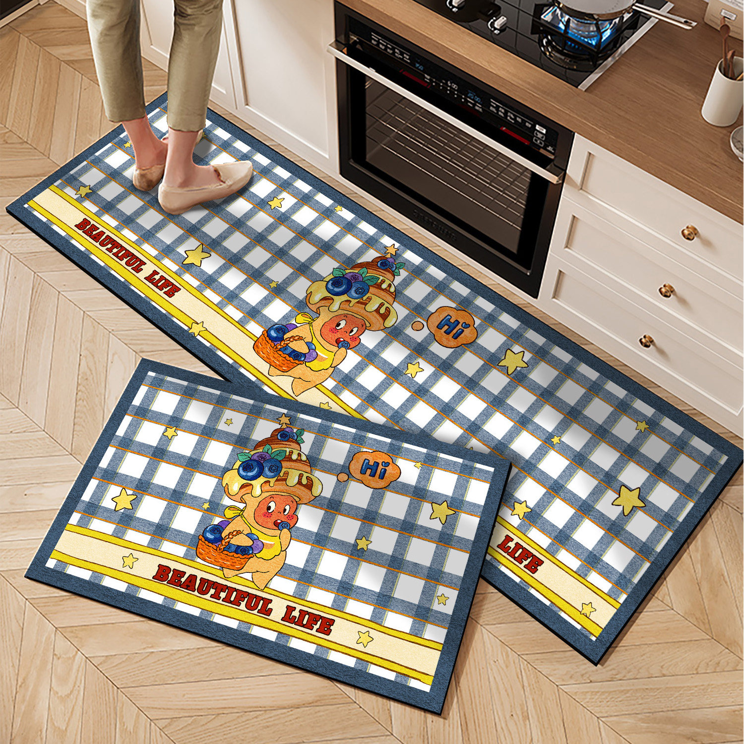 星星人硅藻泥厨房专用地垫吸水吸油速干防滑软垫家用脚垫地毯,居家布艺,厨房地垫,淘宝优惠券,粉丝福利购,淘宝优惠卷