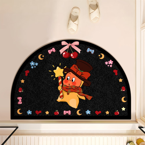 星星人卫生间耐磨防滑软硅藻泥浴室地毯厕所门口地垫垫吸水脚垫