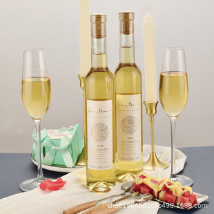 雷司令冰白葡萄酒375ml红酒礼盒装直播葡萄酒霞多丽甜白厂家