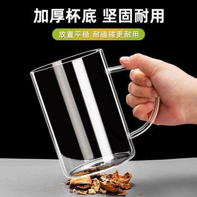 耐热玻璃水杯升级加厚1000ml