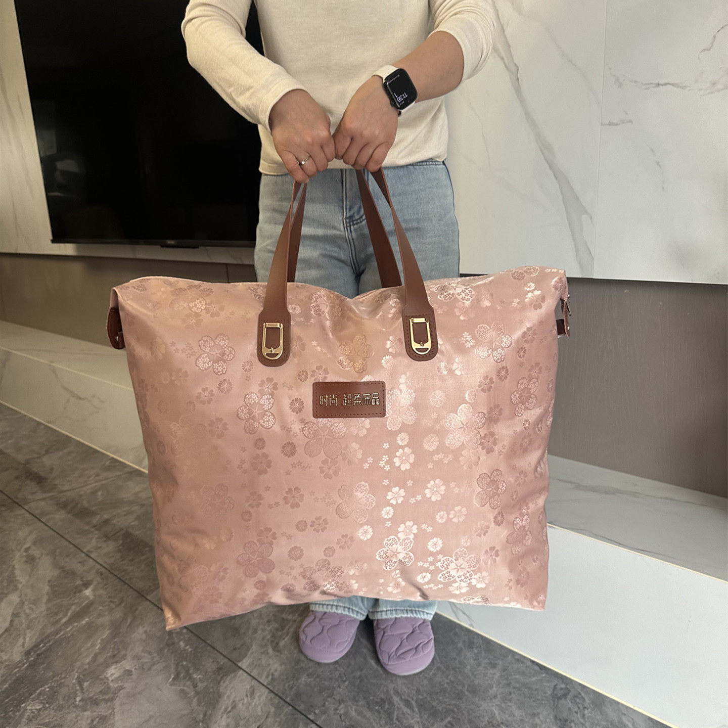 幼儿园被子收纳袋牛津布行李袋大容量超大手提袋结实耐用搬家打包