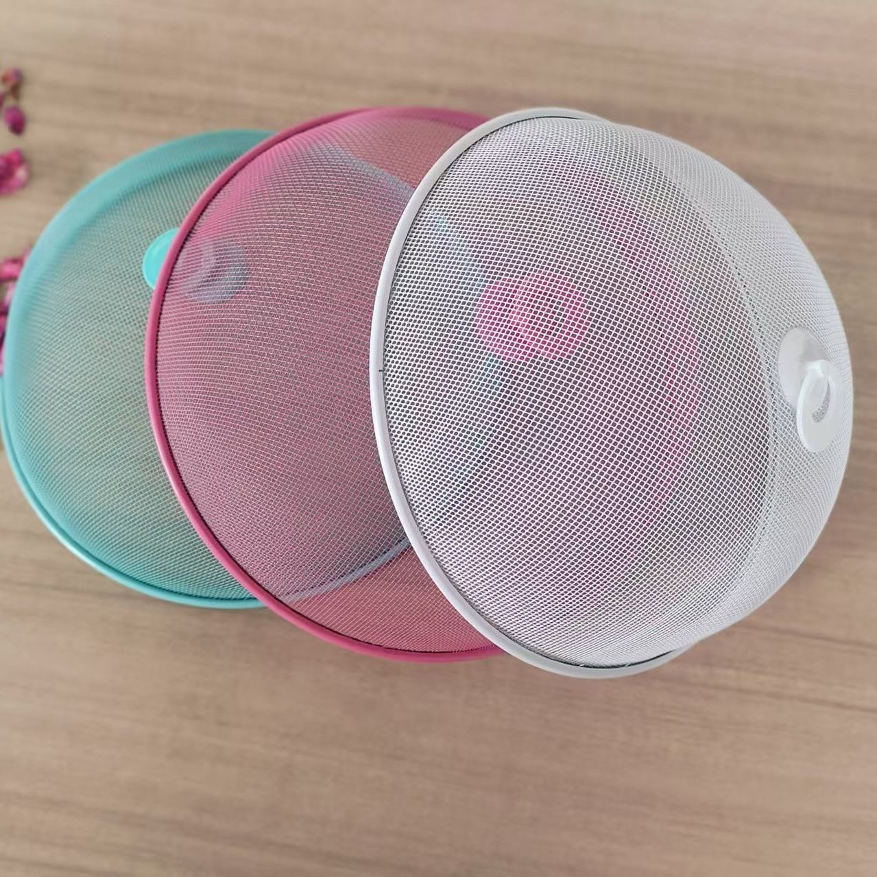 盖菜罩家用圆形防蚊子罩小型食品防尘罩餐桌饭菜罩铁艺透气食物罩,收纳整理,餐桌罩,淘宝优惠券,粉丝福利购,淘宝优惠卷