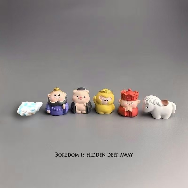 2025网红可爱西游记汽车内中控台摆件家居车载后视镜电动车装饰品