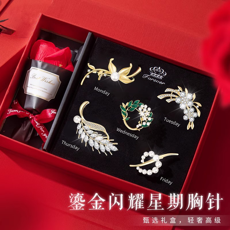 胸针高级感轻奢精致时尚胸花奢华气质高档女款2025新款设计感小众