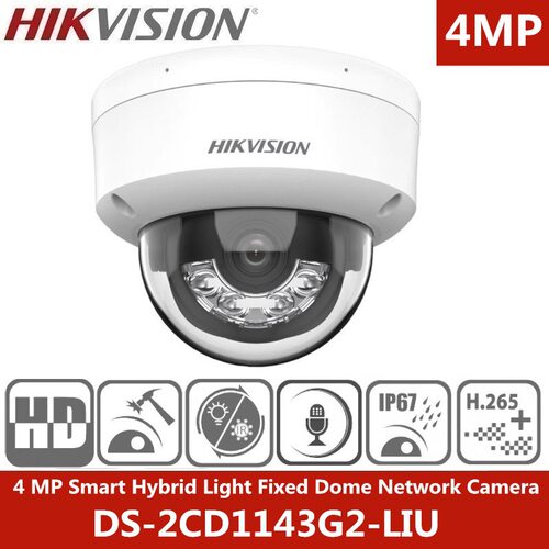 HIKVISION 海外版双光4MP Dome Network Camera DS-2CD1143G2-LIU