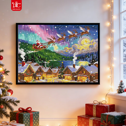 DC蒂彩圣诞老人手工diy钻石画