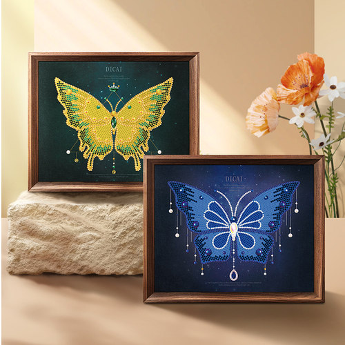DC/蒂彩客厅蝴蝶点贴钻石画
