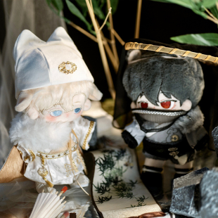 原创棉花娃娃20cm娃衣猫猫锦衣卫鼠鼠大侠客国风侠客古装 玩偶衣服