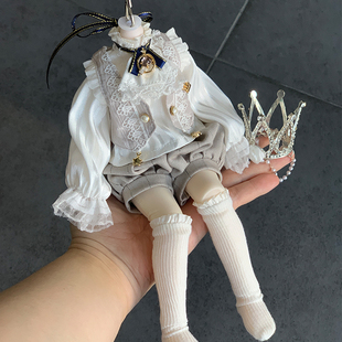 原创六分bjd娃衣维斯佩拉三插六版 帅气宫廷风 衣服华丽小王子换装