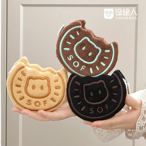 可爱小猫饼干手提包零钱包便携式