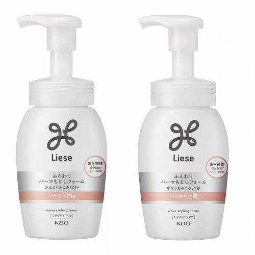 日本进口~ 花王Liese泡沫弹力素卷发用自然蓬松定型摩丝造型200ml