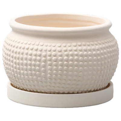 造型素烧胚陶土花盆透气透水有孔