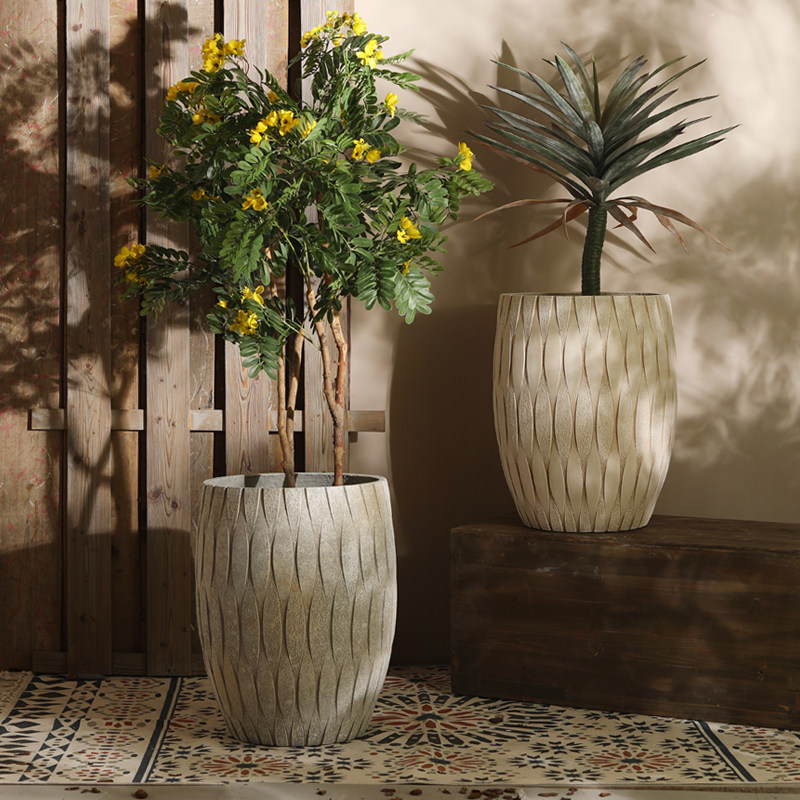 做旧鼓形特大号氧化镁花盆厂家仿水泥客厅花园庭院绿植种树龟背竹,鲜花速递/花卉仿真/绿植园艺,花盆,淘宝优惠券,粉丝福利购,淘宝优惠卷