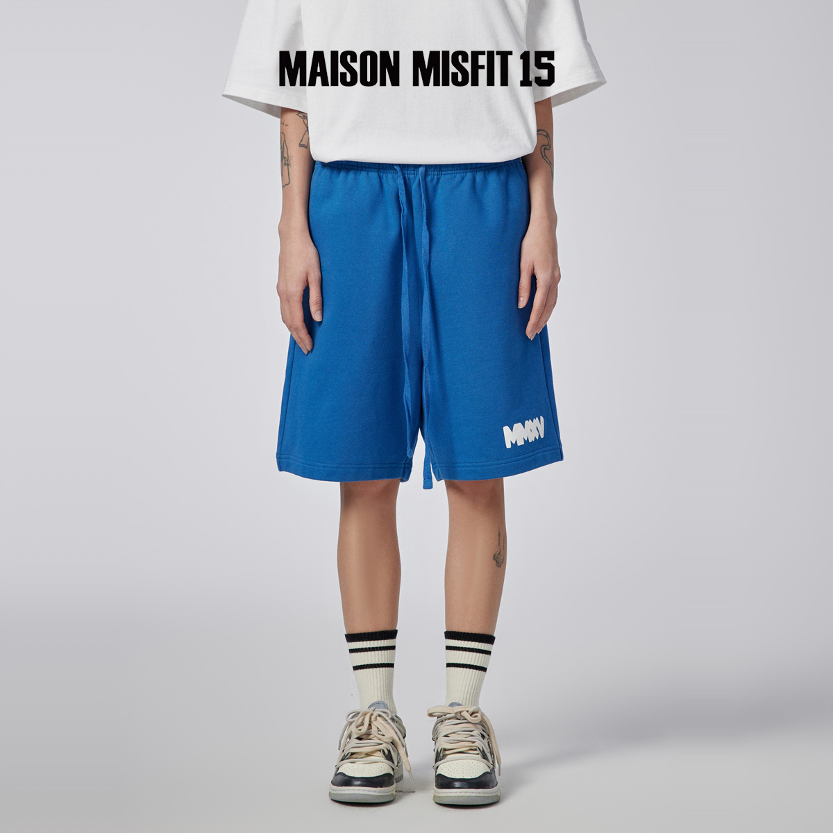 MMXV不定义撞色潮牌男女短裤