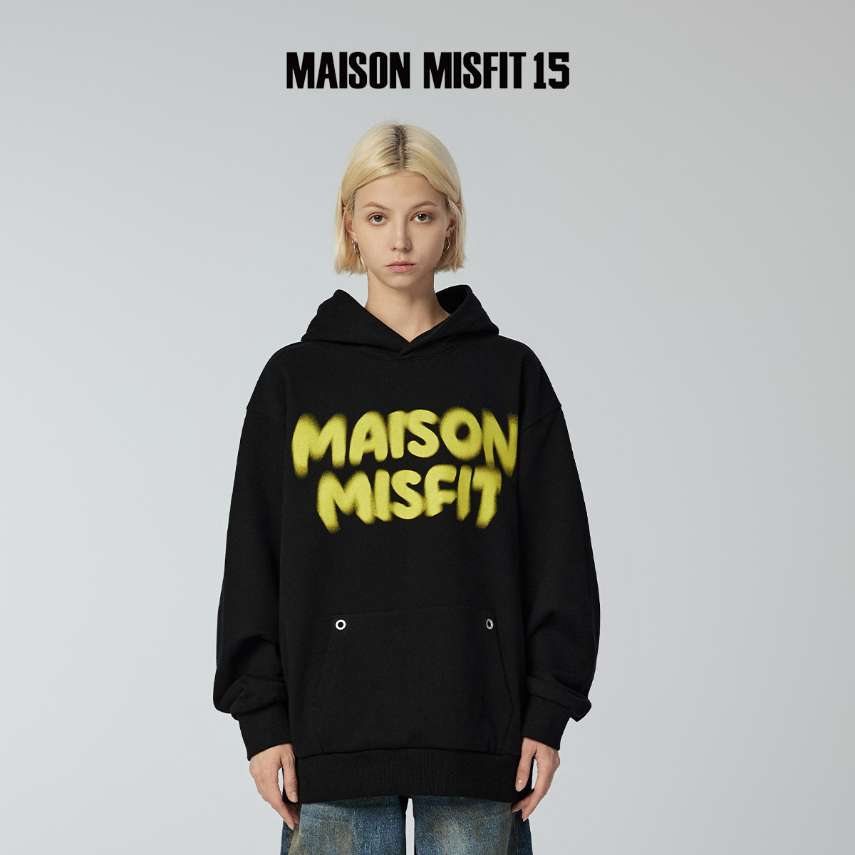 MMXV潮牌过度男女连帽加绒卫衣